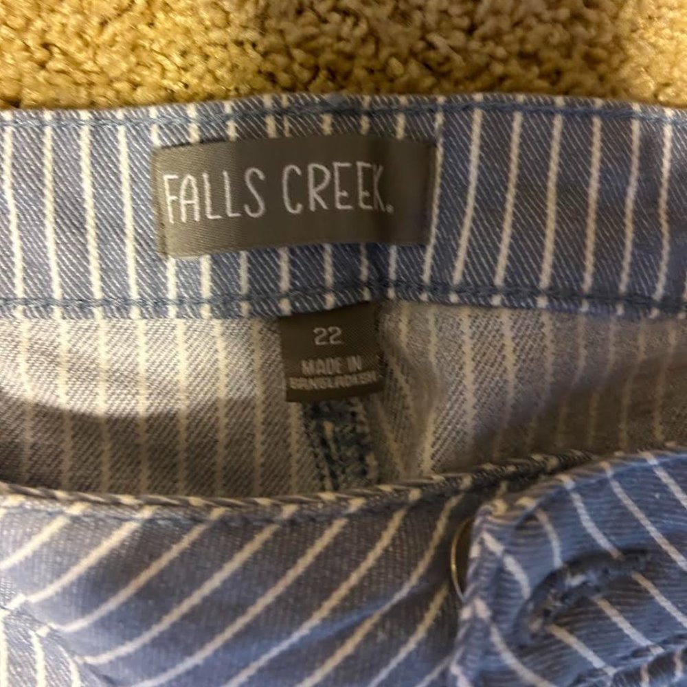Light blue with white stripe jeans